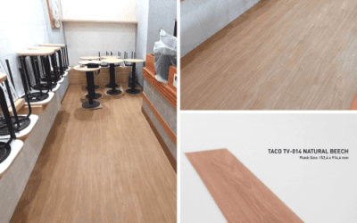 Lihat contoh pemasangan lantai vinyl motif kayu di sini