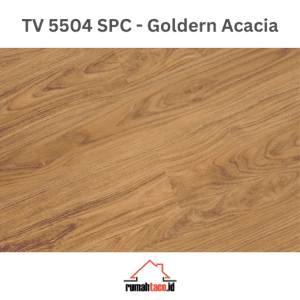 lantai SPC taco 5mm TV 5504 Golden Acacia motif kayu rumahtaco