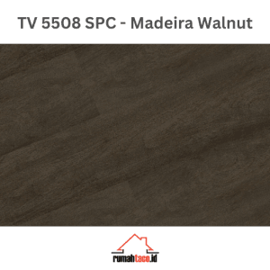 lantai SPC taco 5mm TV 5508 Madeira Walnut motif kayu rumahtaco