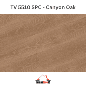 lantai SPC taco 5mm TV 5510 Canyon Oak motif kayu rumahtaco