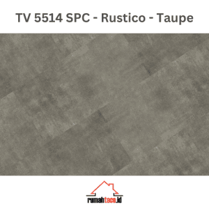 lantai SPC taco 5mm TV 5514 Rustico - Taupe motif batu rumahtaco