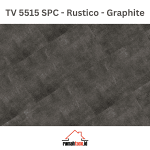 lantai SPC taco 5mm TV 5515 Rustico - Graphite motif batu rumahtaco
