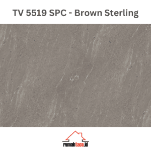 lantai SPC taco 5mm TV 5519 Brown Sterling motif batu rumahtaco