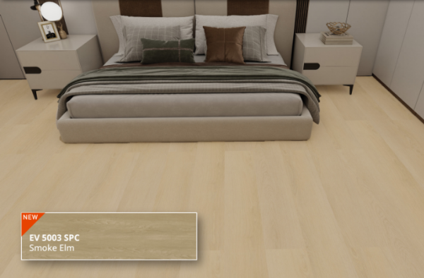ECO FLOORING Super SPC EV 5003 Smoke Elm kamar tidur industrial modern sophisticatedRetryClaude can make mistakes. Please double-check responses.