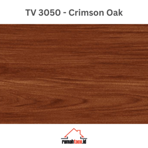 Lantai vinyl TACO Perform 300 TV 3050 Crimson Oak produk terbaru dengan tekstur kayu oak berwarna merah crimson yang mewah dan elegan
