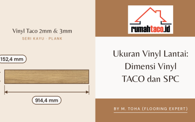Ukuran Vinyl Lantai: Detail Dimensi Vinyl TACO dan SPC